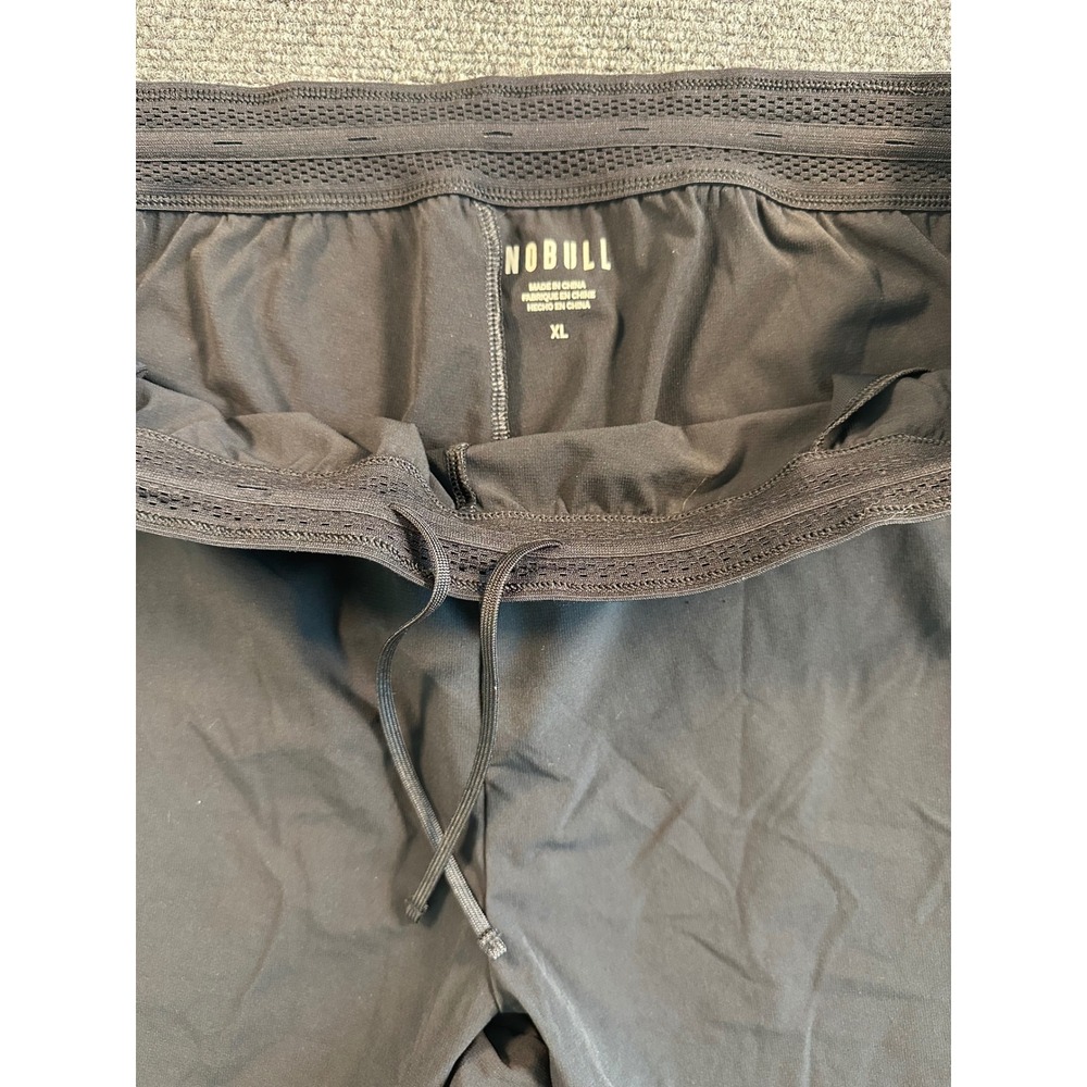 NOBULL Mens Lightweight Training Joggers‎ Black XL Ankle Zip Athletic Pants - Picture 6 of 12